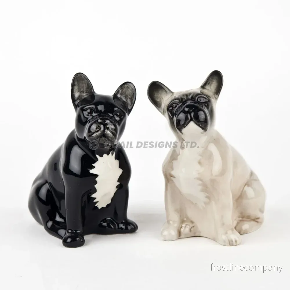 Salt och peppar Fransk Bulldog Salt och peppar Fransk Bulldog
