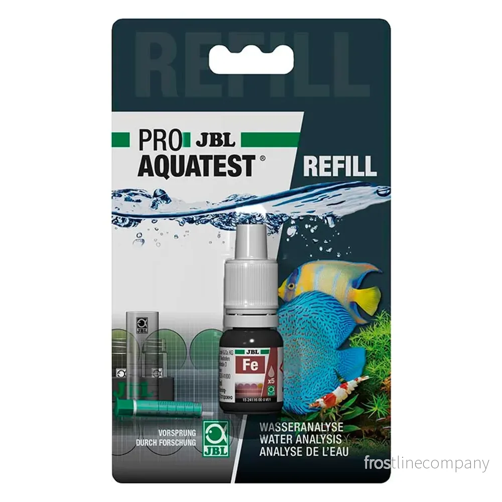 JBL ProAquaTest Fe Järn Refill – Refillflaska för järntest (ca.50 tester)