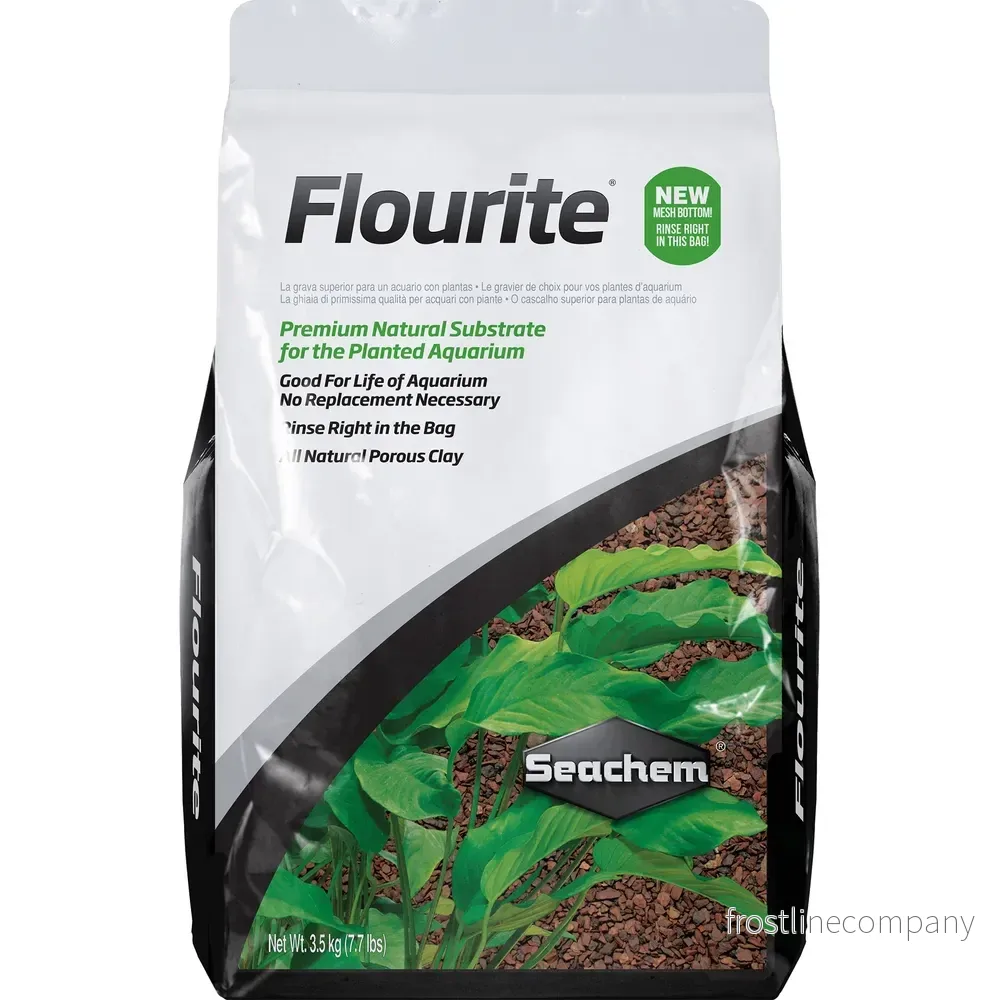 Seachem Flourite Substrate – Naturligt bottensubstrat 3–7mm (3,5–7kg)